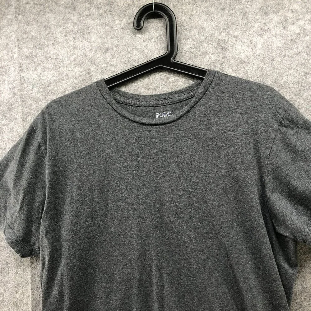 Polo‎ Ralph Lauren T Shirt Mens M Gray Short Sleeve Crewneck Cotton